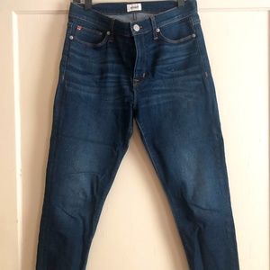 Hudson straight/skinny, cropped leg, straight cut, size 30